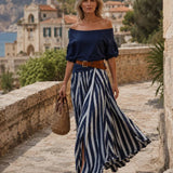 Étiennette | Mediterranean Style Blouse and Skirt Set