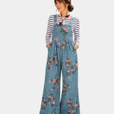 Norelle | Floral Print Denim Overall