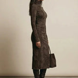Sara | Midi Velvet Dress
