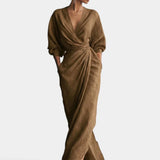 Sidonie | Minimalist Maxi Dress Pink