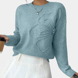 Alma | Knitted Flower Sweater