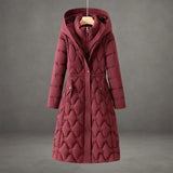Briseida | Long down coat with hood