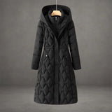 Briseida | Long down coat with hood