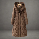 Briseida | Long down coat with hood
