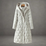 Briseida | Long down coat with hood