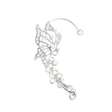 Etherea butterfly ear cuff with crystal accents