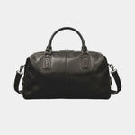 Louis black travel bag with top handles and detachable shoulder strap