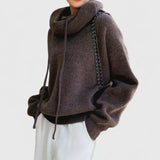Marie | Sweater with High Collar and Hood