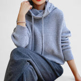 Marie | Sweater with High Collar and Hood