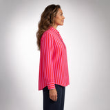Striped Shirt with Scarf Tie Neck | Keitumetse