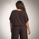 Sibongile Dolman Blouse with Perspex Buttons