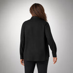 Black Shirt with Beaded Knot Closure