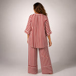 Oversized Striped Shirt in Viscose