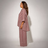 Oversized Striped Shirt in Viscose